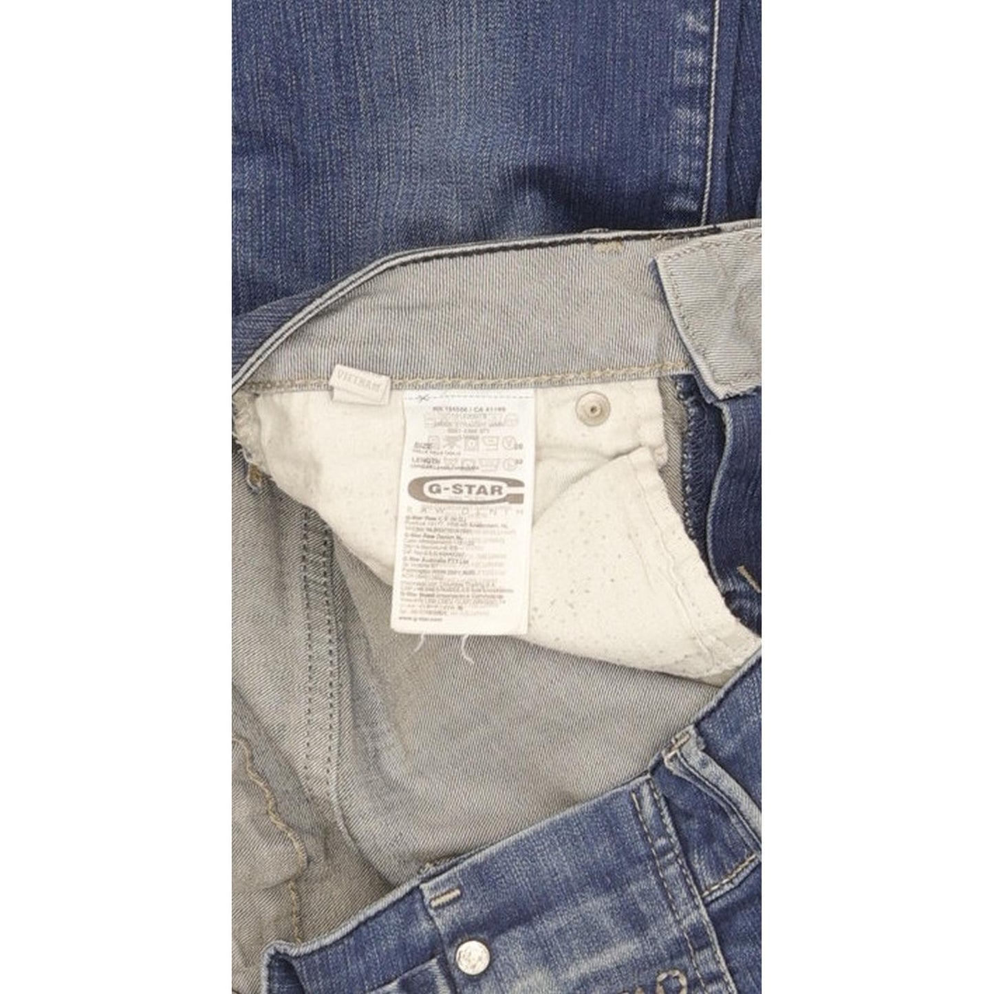 G-Star Midge Women Blue Straight Slim Stretch Jeans W26 L32