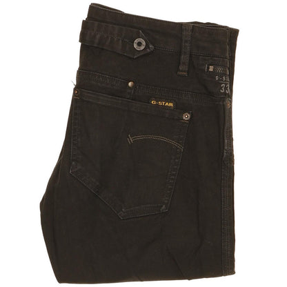 G-Star Women Black Straight Slim Stretch Jeans W28 L32