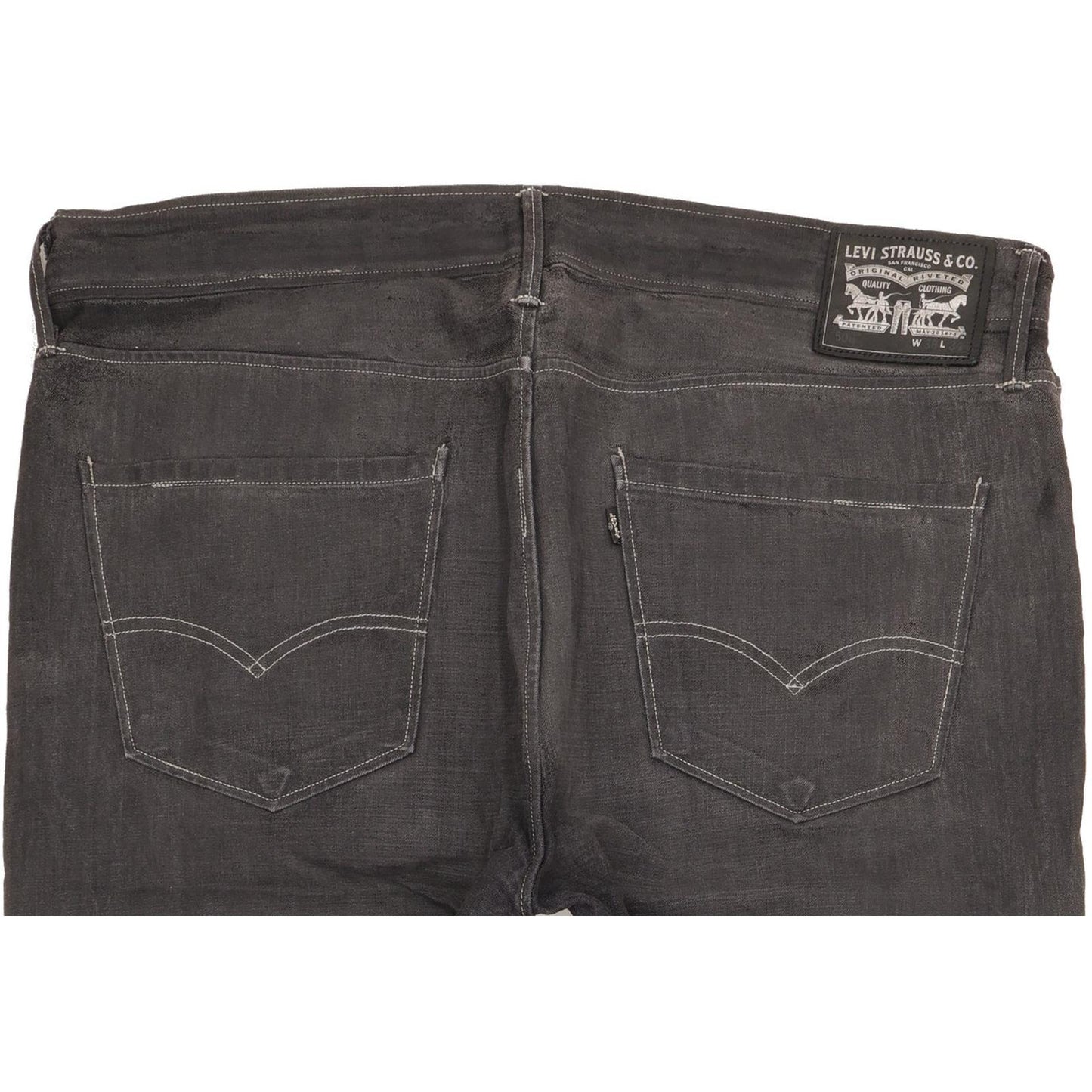 Levi's Men Black Straight Regular Jeans W38 L27