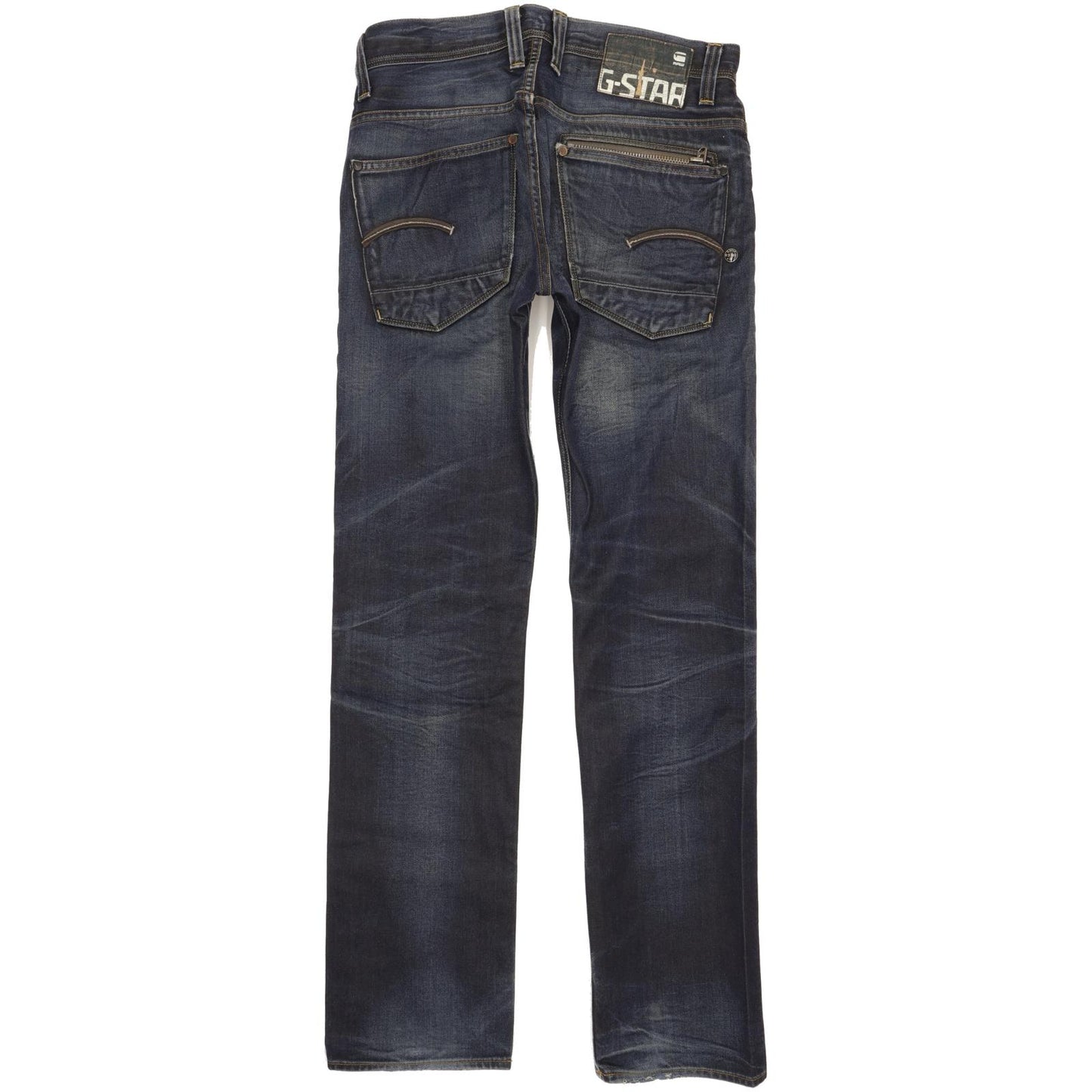 G-Star Attacc Men Blue Straight Slim Jeans W29 L32