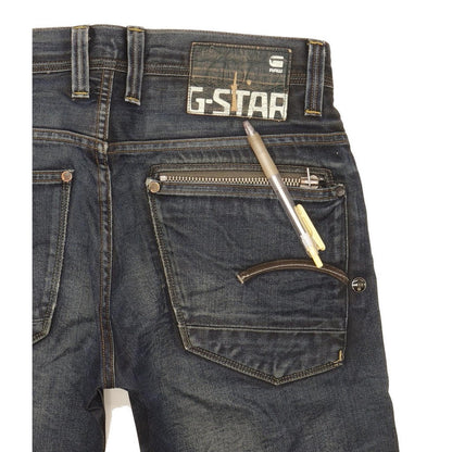 G-Star Attacc Men Blue Straight Slim Jeans W29 L32