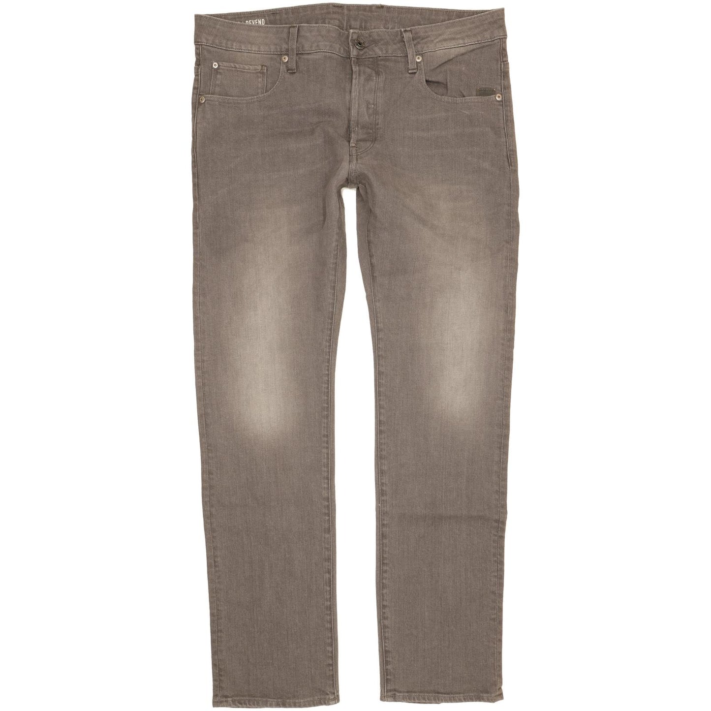 G-Star Revend Men Grey Straight Regular Stretch Jeans W36 L33