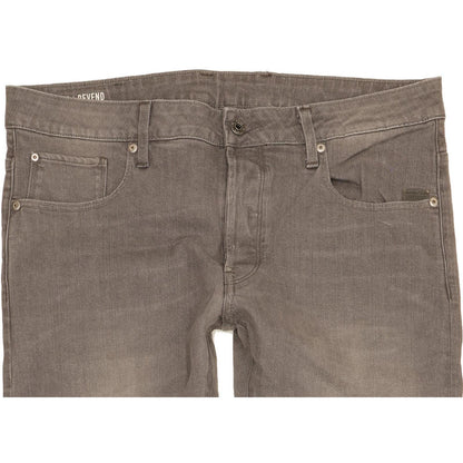 G-Star Revend Men Grey Straight Regular Stretch Jeans W36 L33