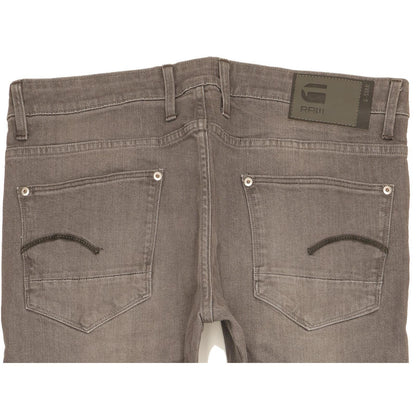 G-Star Revend Men Grey Straight Regular Stretch Jeans W36 L33