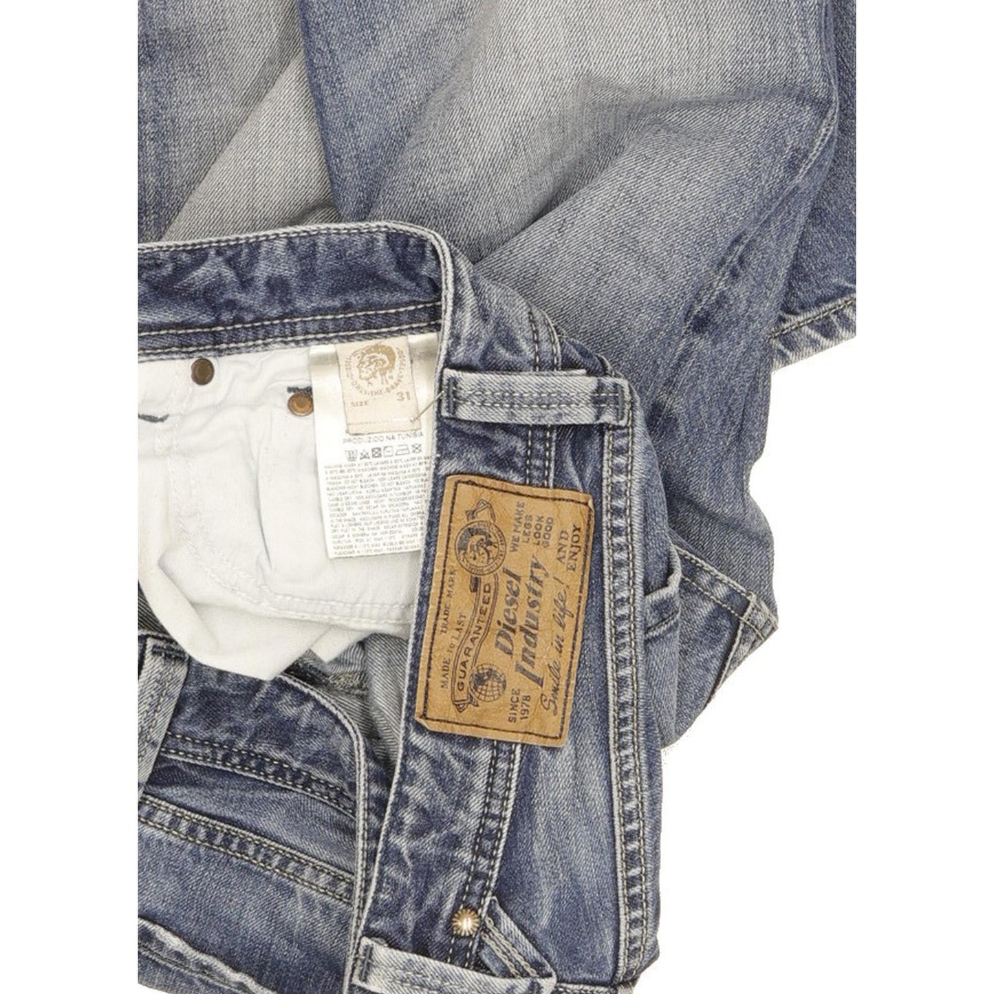 Diesel Men Blue Straight Slim Jeans W31 L32