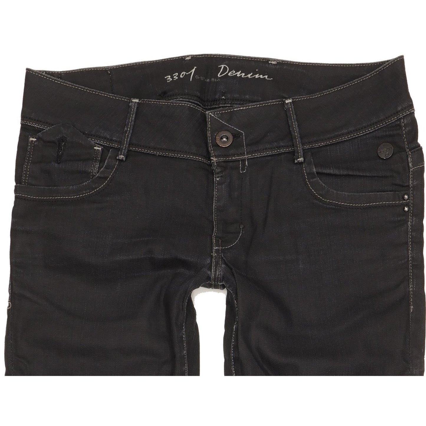 G-Star Royce Women Black Skinny Slim Stretch Jeans W31 L34
