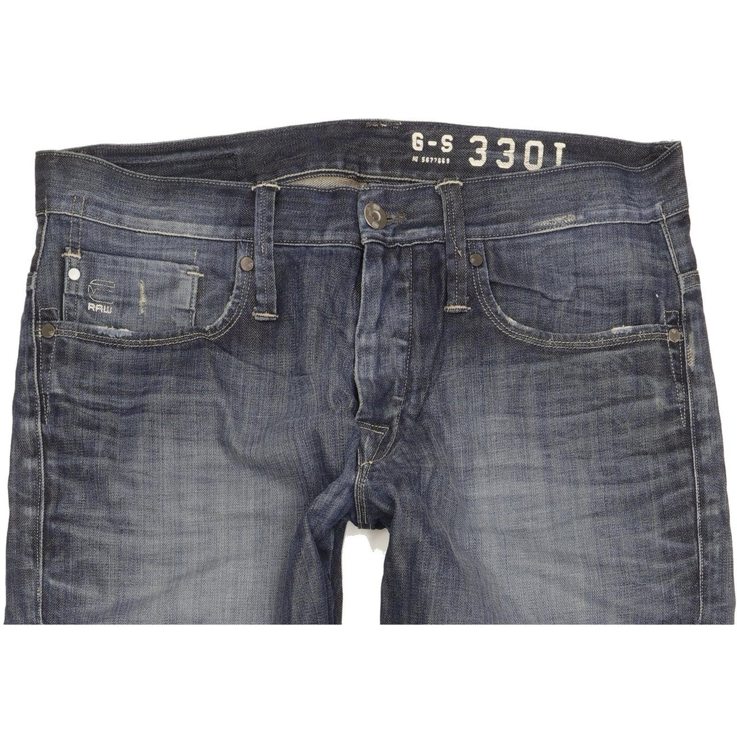 G-Star Victor Men Blue Straight Regular Jeans W36 L32