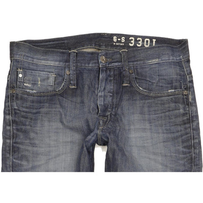 G-Star Victor Men Blue Straight Regular Jeans W36 L32