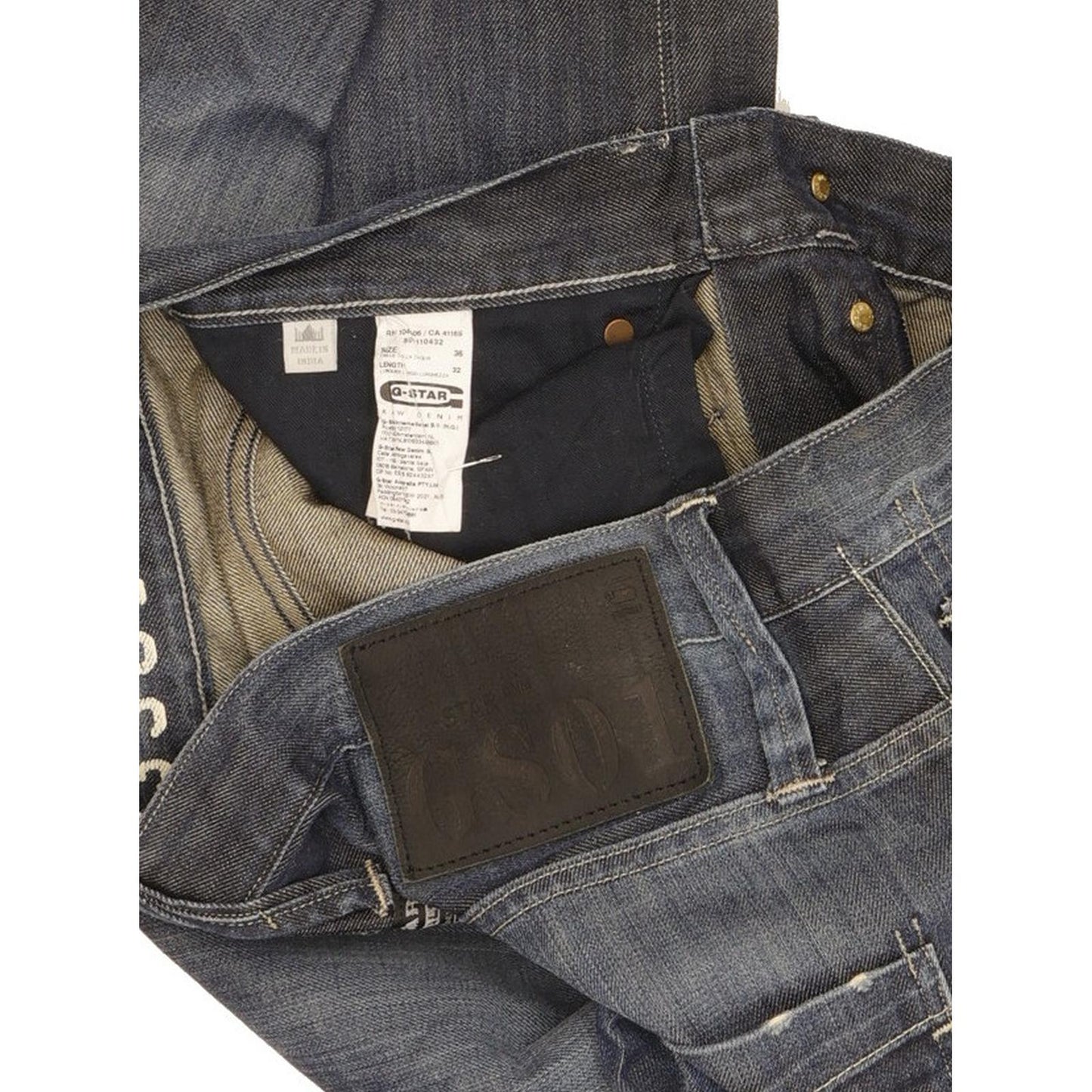 G-Star Victor Men Blue Straight Regular Jeans W36 L32