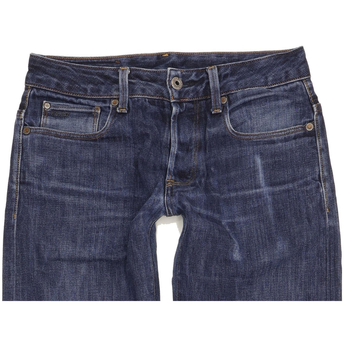 G-Star 3301 Men Blue Straight Slim Jeans W30 L32