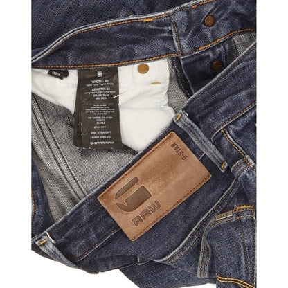 G-Star 3301 Men Blue Straight Slim Jeans W30 L32