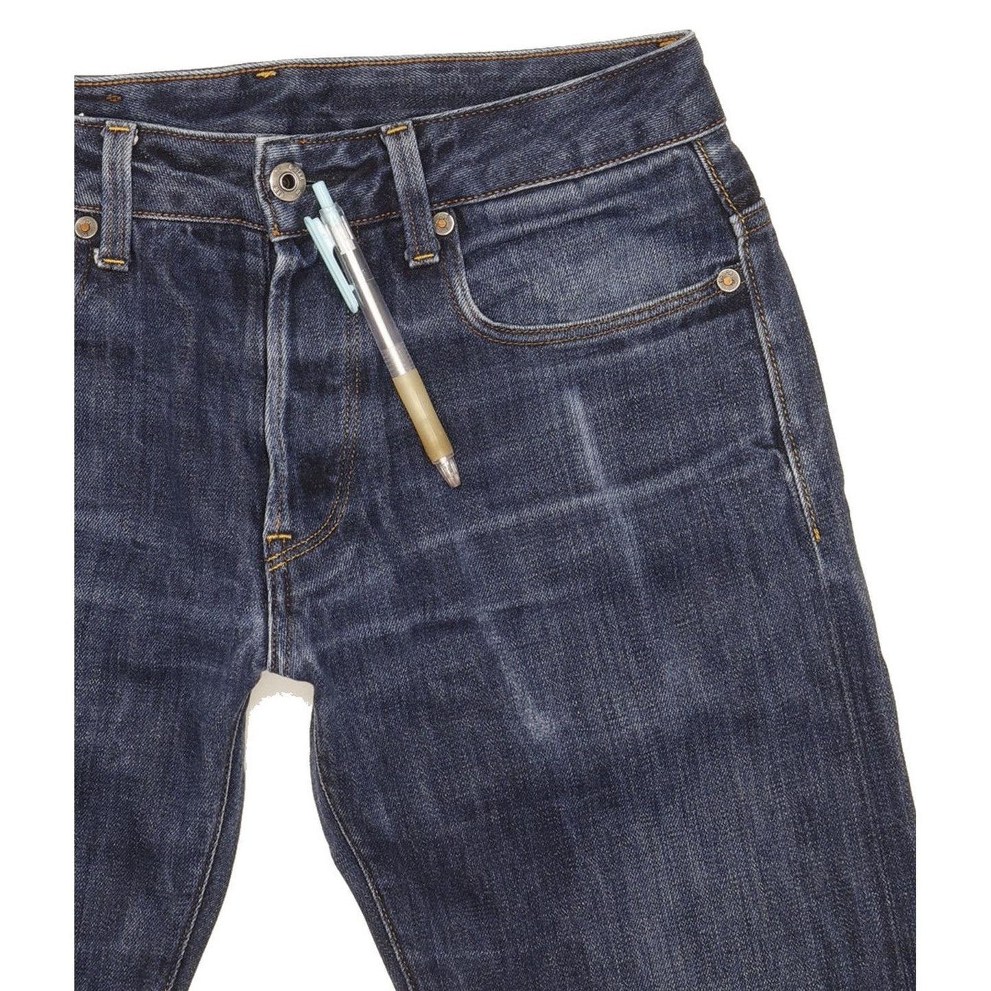 G-Star 3301 Men Blue Straight Slim Jeans W30 L32