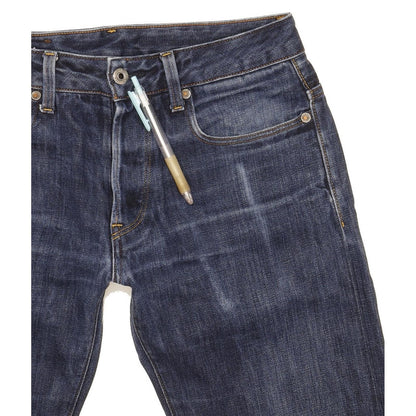 G-Star 3301 Men Blue Straight Slim Jeans W30 L32