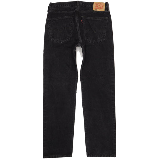 Levi's 505 Men Black Straight Regular Jeans W36 L33