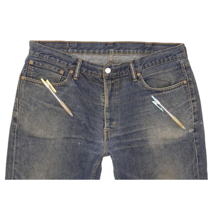 Levi's 511 Men Blue Straight Slim Jeans W36 L31