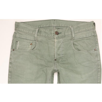 G-Star New Radar Men Green Straight Slim Stretch Jeans W34 L32