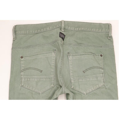 G-Star New Radar Men Green Straight Slim Stretch Jeans W34 L32