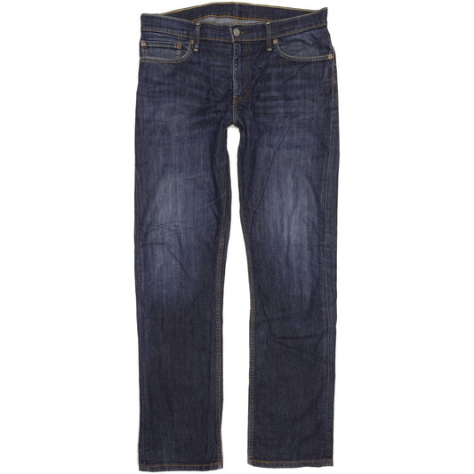 Levi's 504 Men Blue Straight Regular Stretch Jeans W34 L34