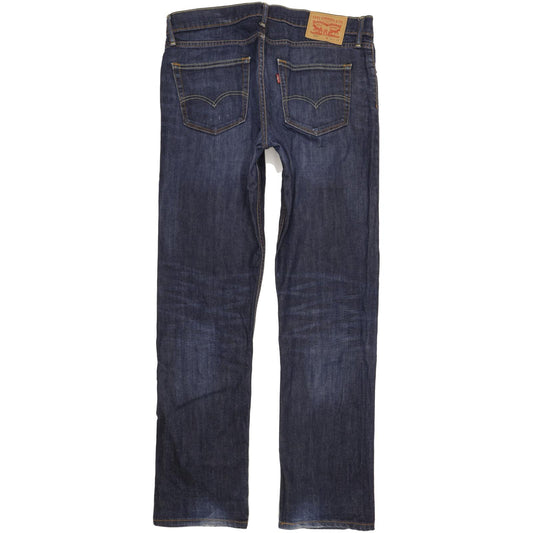 Levi's 504 Men Blue Straight Regular Stretch Jeans W34 L34