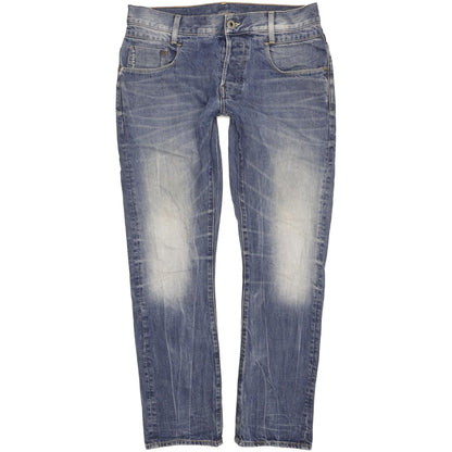 G-Star New Radar Men Blue Straight Slim Jeans W34 L30