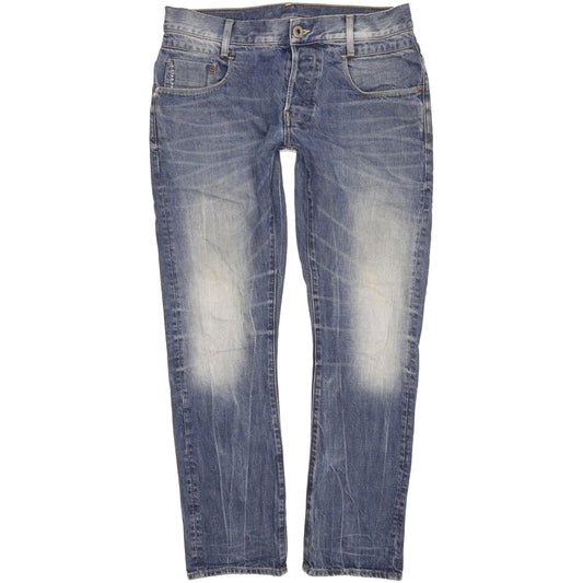 G-Star New Radar Men Blue Straight Slim Jeans W34 L30