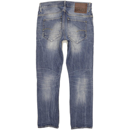 G-Star New Radar Men Blue Straight Slim Jeans W34 L30