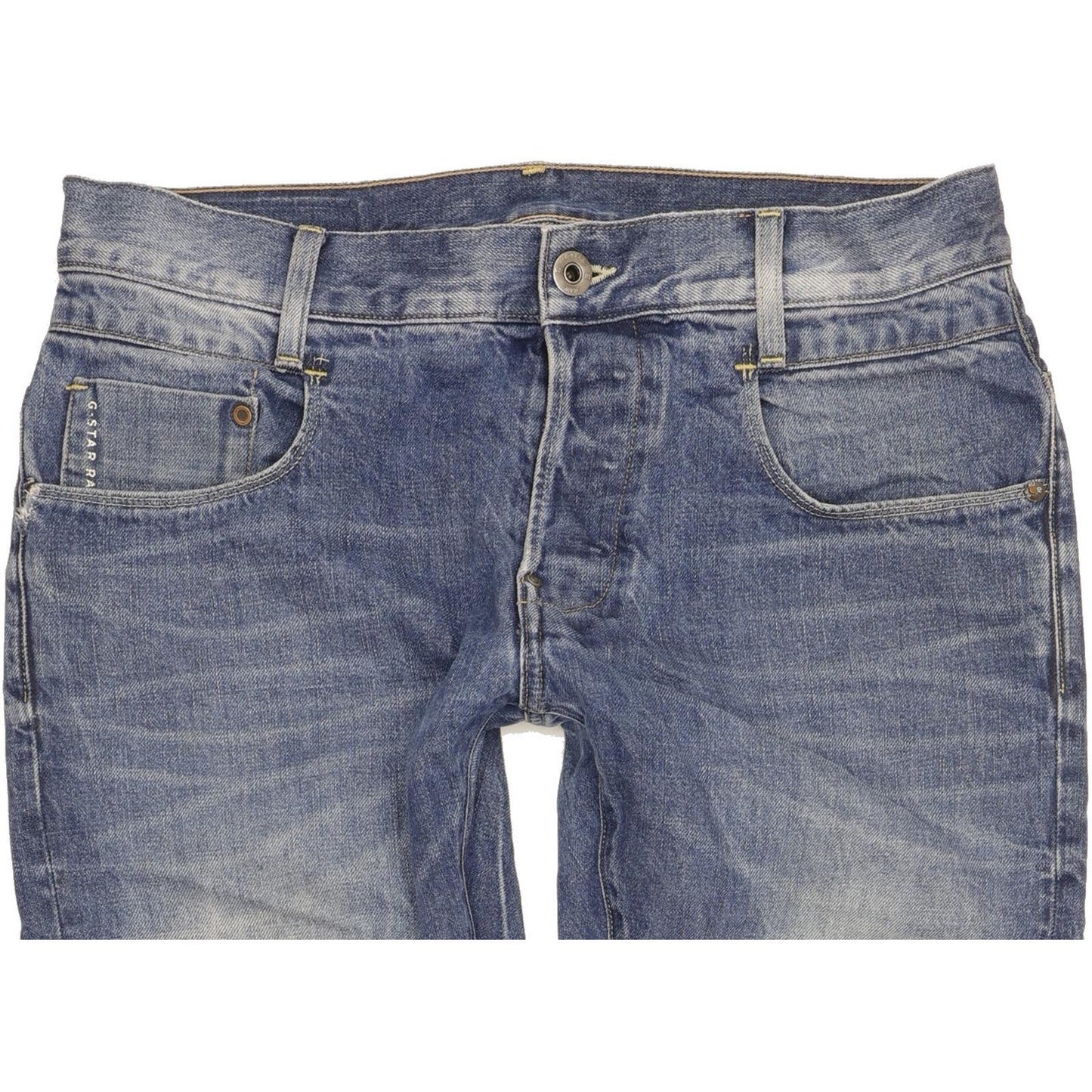 G-Star New Radar Men Blue Straight Slim Jeans W34 L30