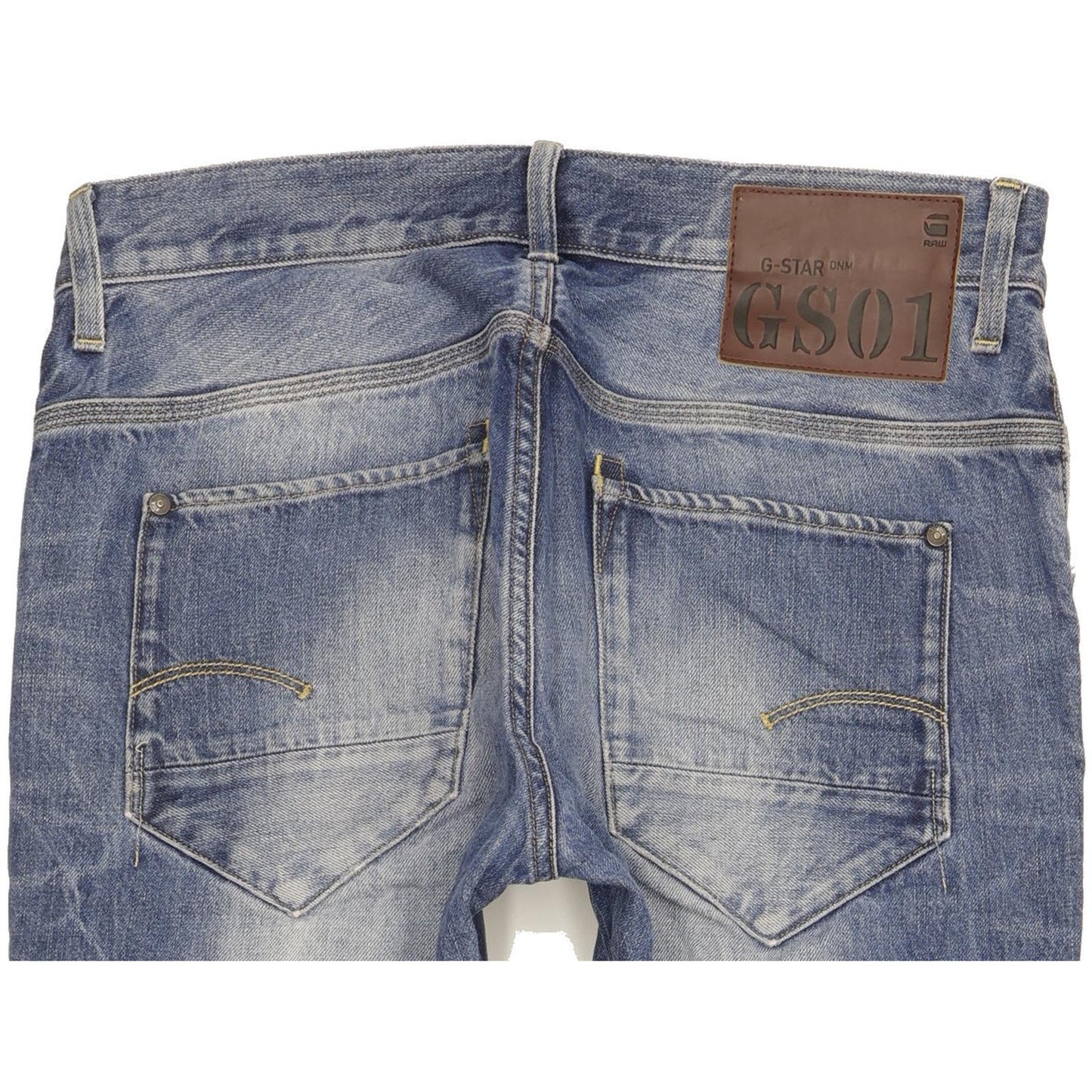 G-Star New Radar Men Blue Straight Slim Jeans W34 L30