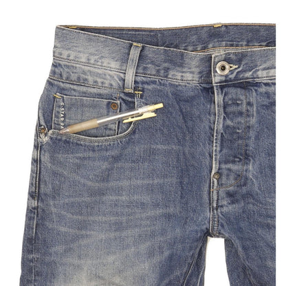 G-Star New Radar Men Blue Straight Slim Jeans W34 L30