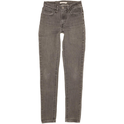 Levi's 721 Women Grey Skinny Slim Stretch Jeans W27 L32