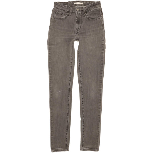 Levi's 721 Women Grey Skinny Slim Stretch Jeans W27 L32