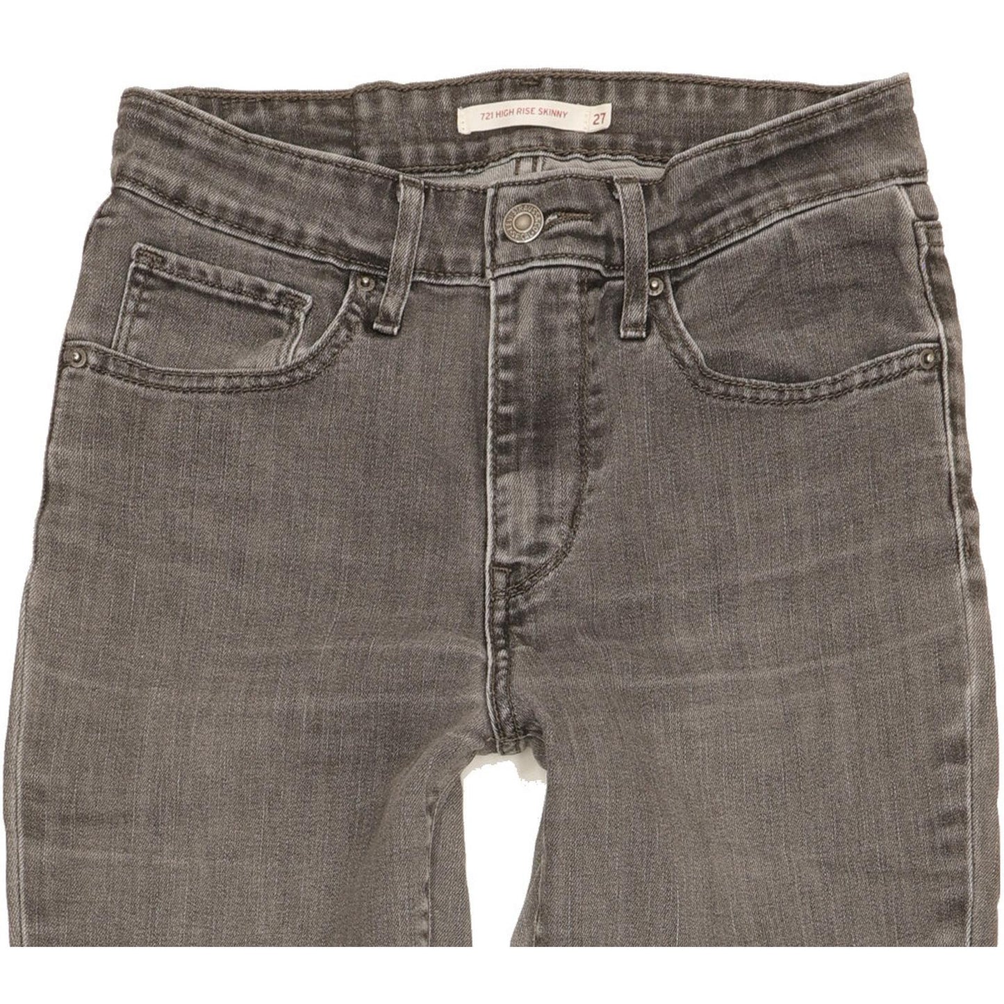 Levi's 721 Women Grey Skinny Slim Stretch Jeans W27 L32