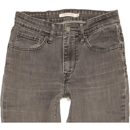 Levi's 721 Women Grey Skinny Slim Stretch Jeans W27 L32