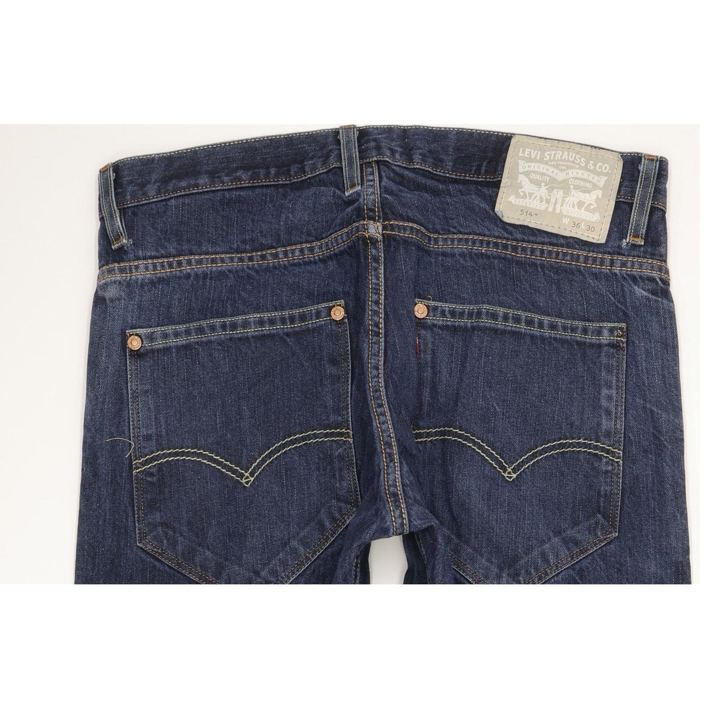 Levi's 514 Men Blue Straight Slim Jeans W36 L30