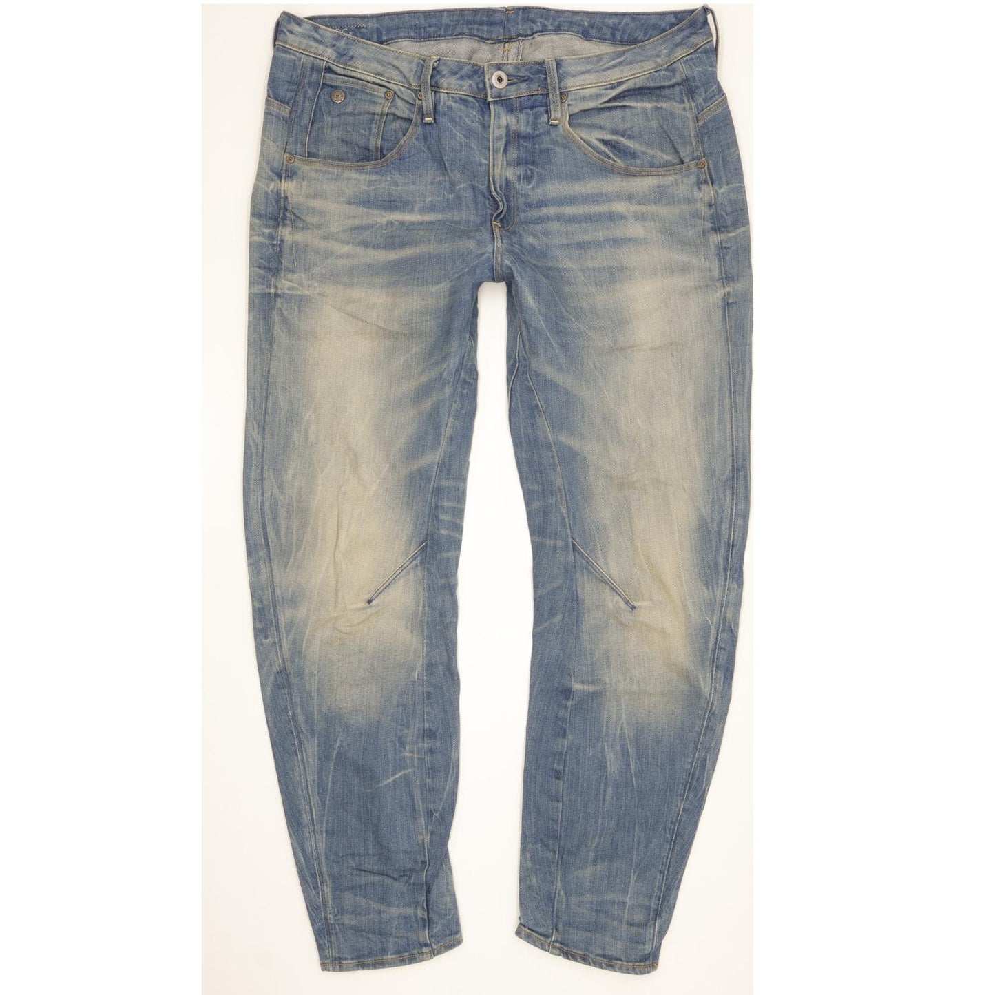 G-Star Arc 3D Women Blue Tapered Loose Boyfriend Stretch Jeans W30 L30