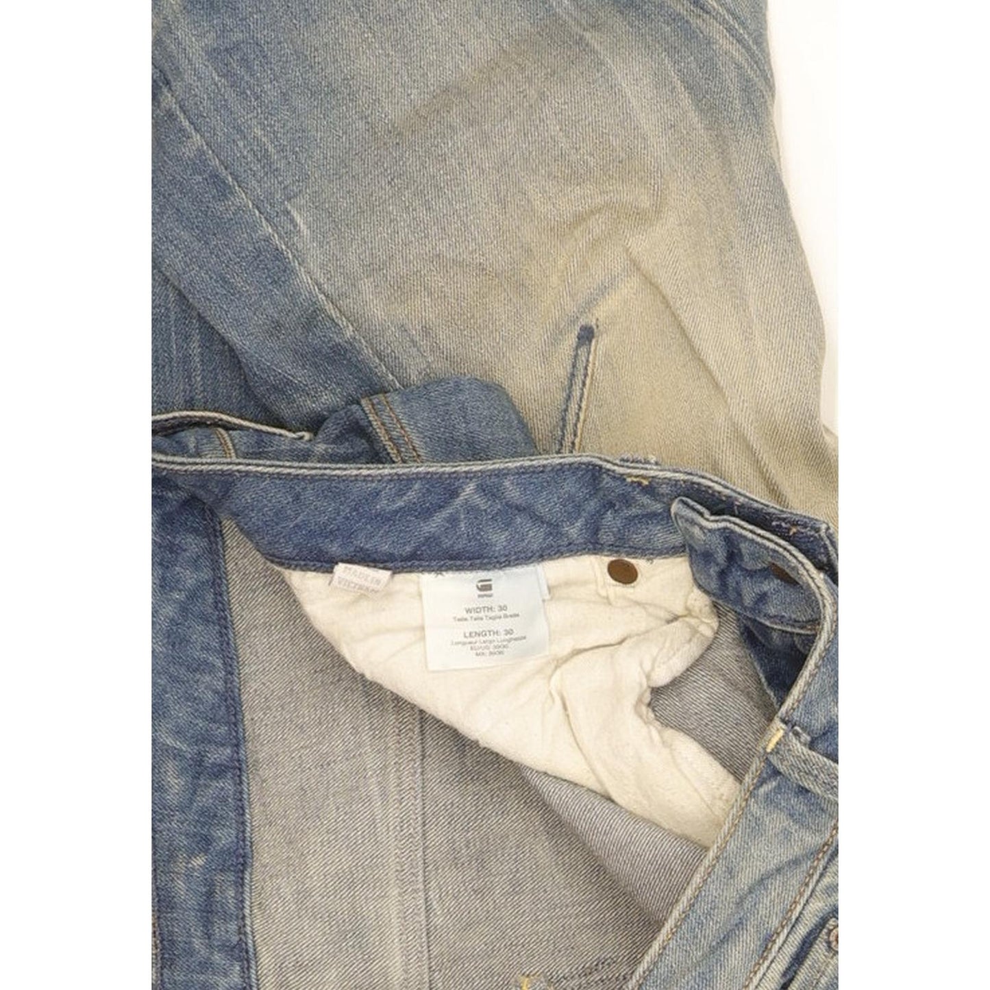 G-Star Arc 3D Women Blue Tapered Loose Boyfriend Stretch Jeans W30 L30
