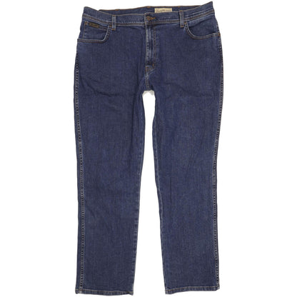 Wrangler Texas Men Blue Straight Regular Stretch Jeans W40 L32