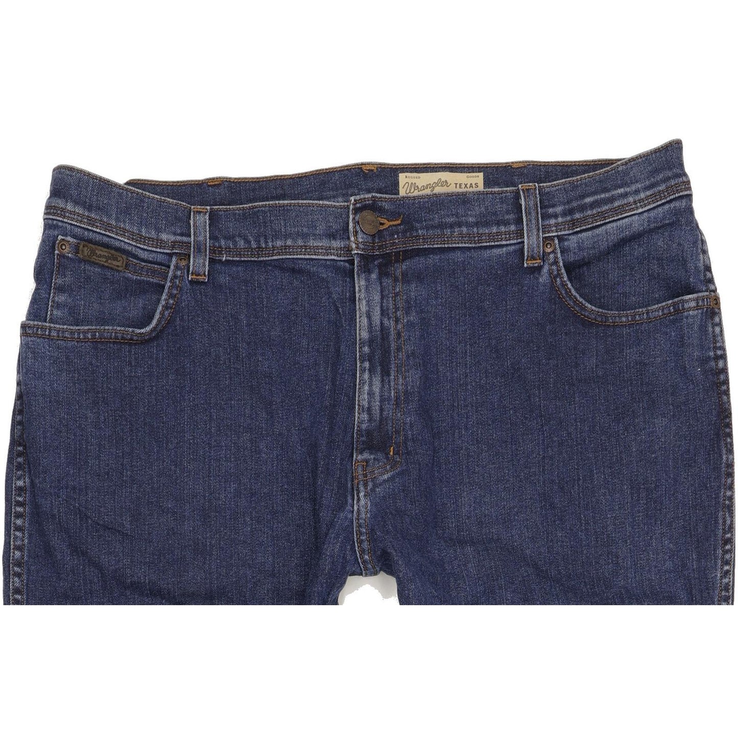 Wrangler Texas Men Blue Straight Regular Stretch Jeans W40 L32