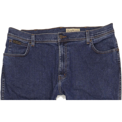 Wrangler Texas Men Blue Straight Regular Stretch Jeans W40 L32