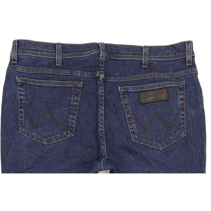 Wrangler Texas Men Blue Straight Regular Stretch Jeans W40 L32