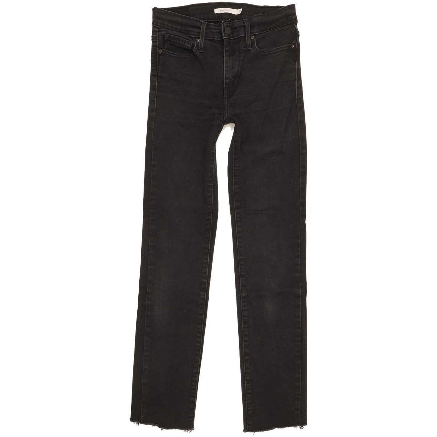 Levi's Slimming Women Black Straight Slim Stretch Jeans W26 L28
