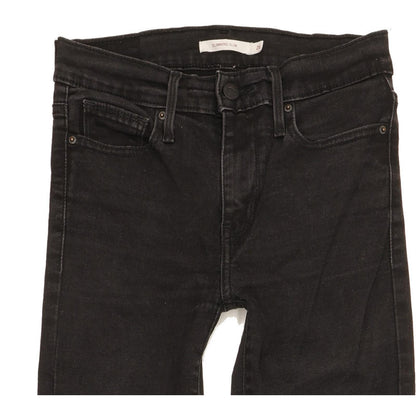 Levi's Slimming Women Black Straight Slim Stretch Jeans W26 L28