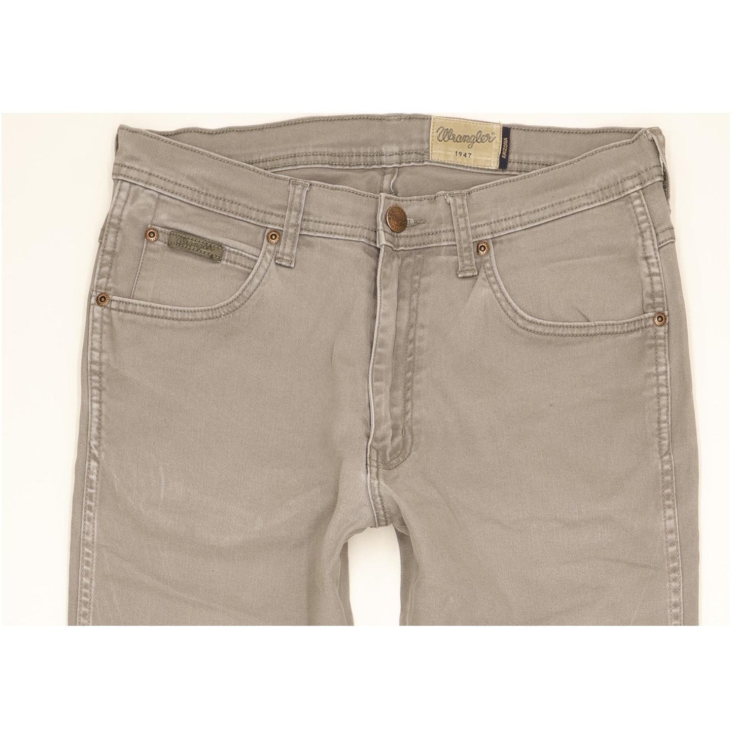 Wrangler Arizona Men Grey Straight Regular Stretch Jeans W31 L29