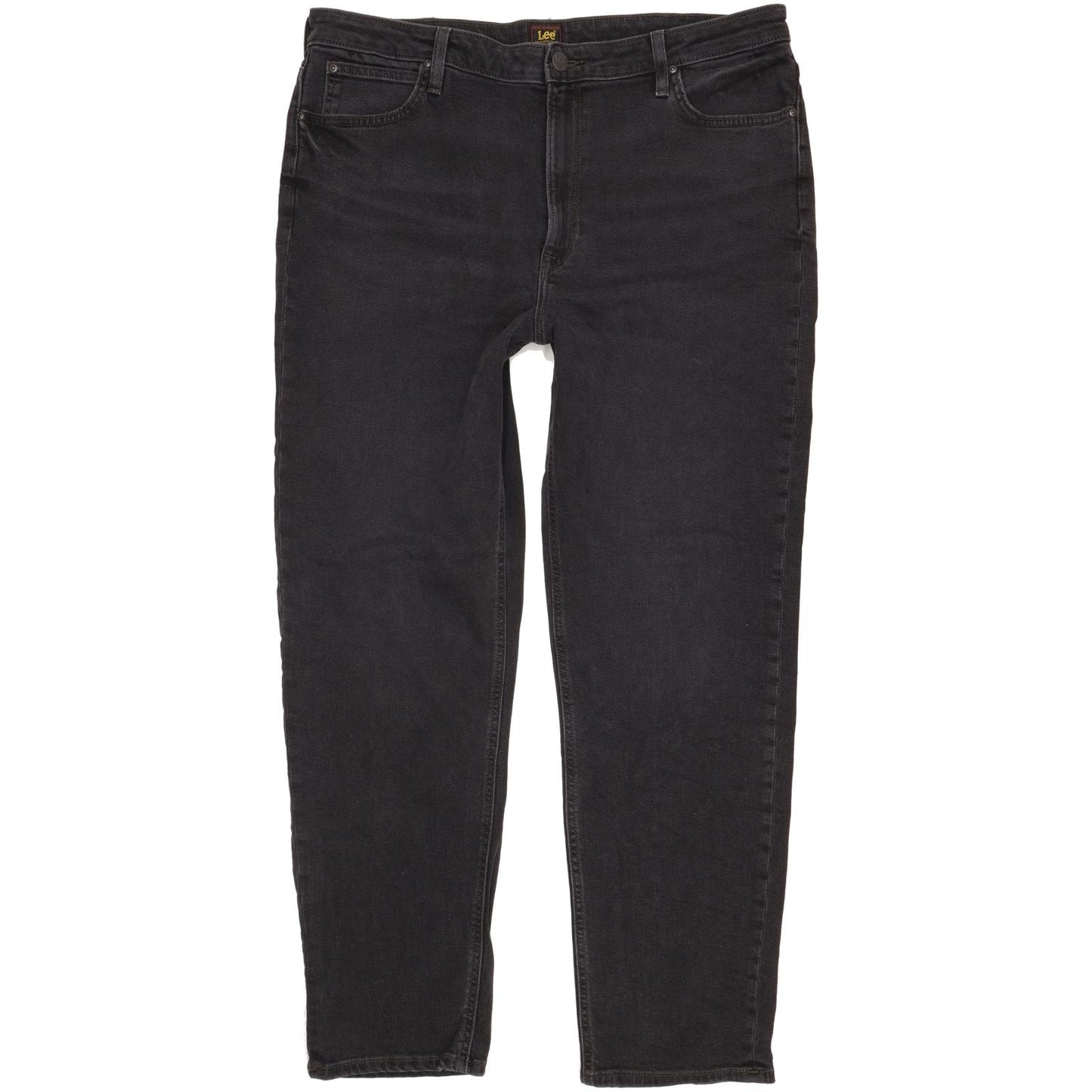 Lee Carol Black Straight Regular Stretch Jeans High Waisted W36 L30
