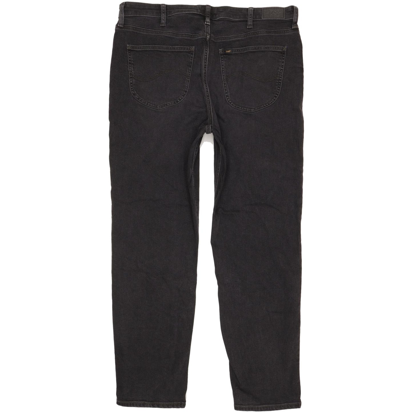 Lee Carol Black Straight Regular Stretch Jeans High Waisted W36 L30