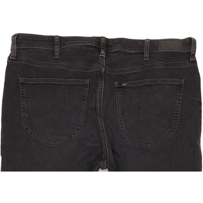 Lee Carol Black Straight Regular Stretch Jeans High Waisted W36 L30