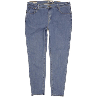 Levi's 721 Blue Skinny Slim Stretch Jeans High Waisted W34 L30