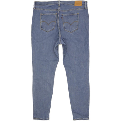 Levi's 721 Blue Skinny Slim Stretch Jeans High Waisted W34 L30