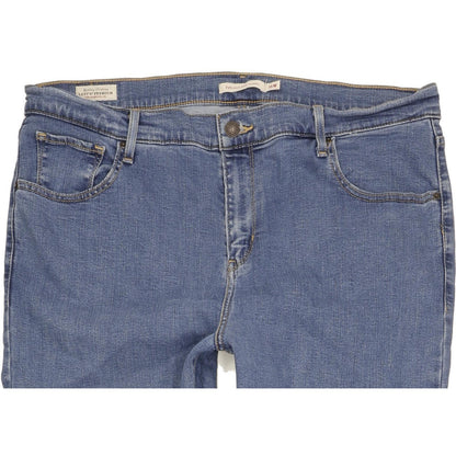 Levi's 721 Blue Skinny Slim Stretch Jeans High Waisted W34 L30