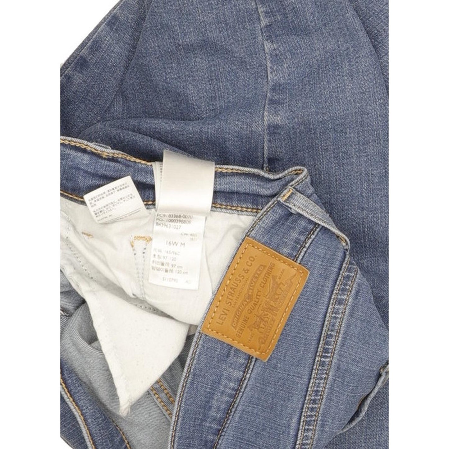Levi's 721 Blue Skinny Slim Stretch Jeans High Waisted W34 L30